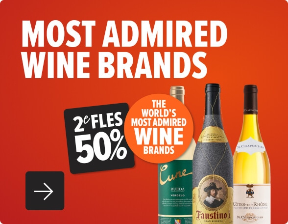 Most admired wine brand met korting